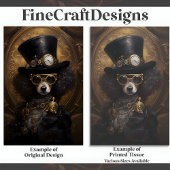 帽子のD3Lデコペ絵を描ージのかわいいステームパンク犬 薄葉紙