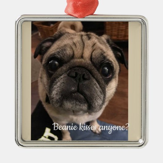 帽子のkisseaだれでもか。 メタルオーナメント (正面)