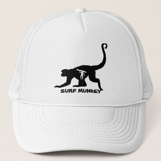 帽子のLongboarder TatttooのデザインのMunkey キャップ (正面)