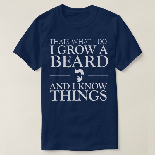 帽子ぼくが髭を生やし、フーフーを知っている Tシャツ (デザイン正面)