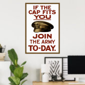 帽子もしが君に合う ポスター (ホームオフィス)