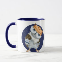 帽子をかぶったかわいいフクロウ