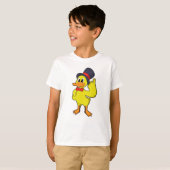 帽子をかぶったアヒル Tシャツ (正面フル)