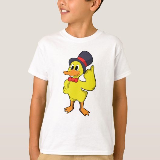 帽子をかぶったアヒル Tシャツ (正面)