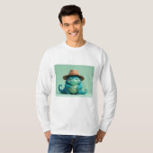 帽子をかぶったクール怪物のTシャツ Tシャツ (正面フル)