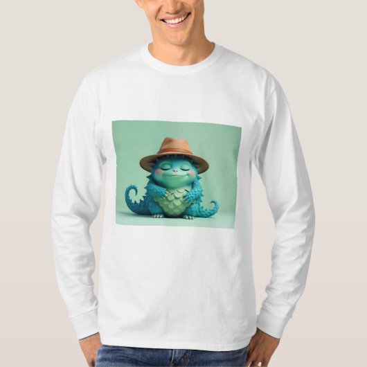 帽子をかぶったクール怪物のTシャツ Tシャツ (正面)