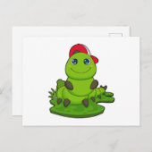 帽子をかぶったケータラー ポストカード (正面/裏面)