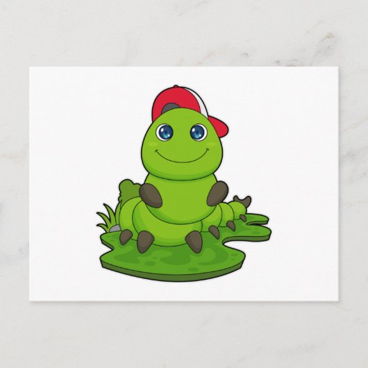 帽子をかぶったケータラー ポストカード (正面)