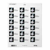 帽子をかぶったスノーフクロウ~住所 シール (フルシート)