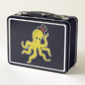帽子をかぶったタコ メタルランチボックス (裏面)