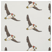 帽子をかぶったパフィンとニット帽 ファブリック (見本)