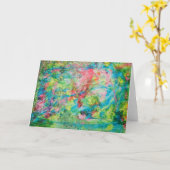 帽子をかぶった人 カード (黄色い花)