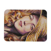 帽子をかぶった人 マグネット (横)