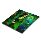 帽子をかぶった女性 タイル (側面)