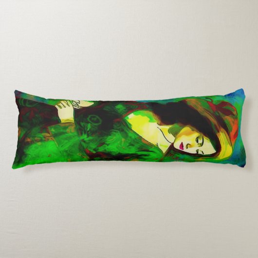 帽子をかぶった女性 ボディピロー (正面)