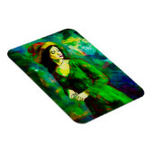 帽子をかぶった女性 マグネット (右側)