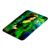 帽子をかぶった女性 マグネット (左側)