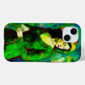 帽子をかぶった女性 Case-Mate iPhoneケース (裏面 (横))