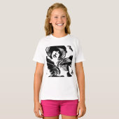 帽子をかぶった女性 Tシャツ (正面フル)