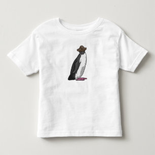 帽子をかぶった海賊ペンギン トドラーTシャツ