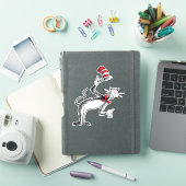 帽子をかぶった猫がお辞儀をする シール (iPadカバー)