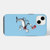 帽子をかぶった猫のおじぎ iPhoneケース (裏面横)