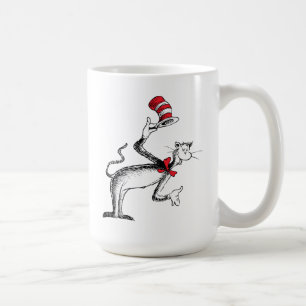 帽子をかぶった猫のお辞儀 コーヒーマグカップ