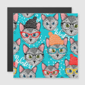 帽子をかぶった猫 (正面/裏面)