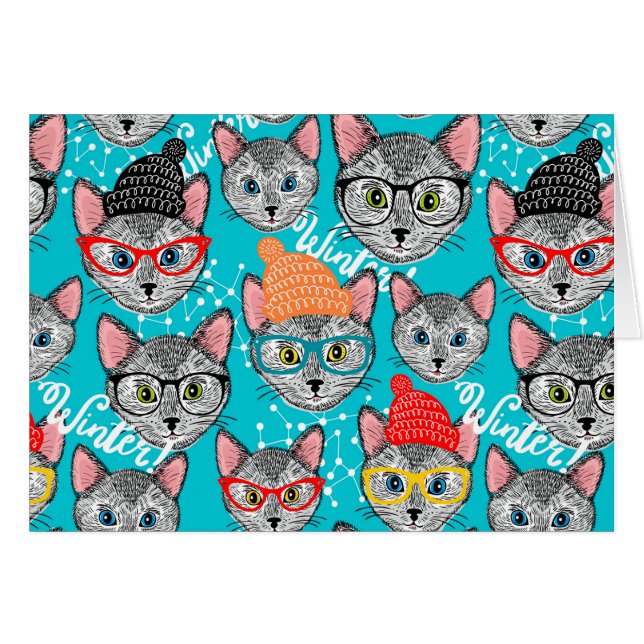 帽子をかぶった猫 (正面横)