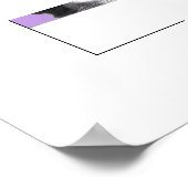 帽子をかぶった猫（すみれ） ポスター (角)