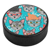 帽子をかぶった猫 アイスホッケーパック (3/4)