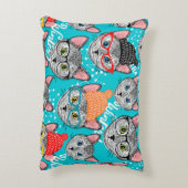 帽子をかぶった猫 アクセントクッション (裏面(縦))