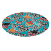 帽子をかぶった猫 カッティングボード (角)