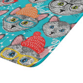 帽子をかぶった猫 カッティングボード (角)