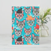 帽子をかぶった猫 カード (スタンド正面)