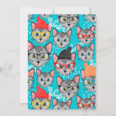 帽子をかぶった猫 カード (裏面)