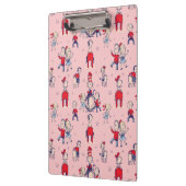 帽子をかぶった猫 | キッズパターン クリップボード (左)