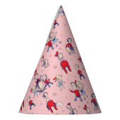 帽子をかぶった猫 | キッズパターン パーティーハット (左)
