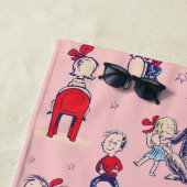 帽子をかぶった猫 | キッズパターン ビーチタオル (インサイチュ)