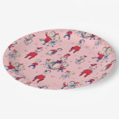 帽子をかぶった猫 | キッズパターン ペーパープレート (アングル)