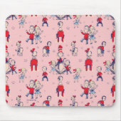 帽子をかぶった猫 | キッズパターン マウスパッド (正面)