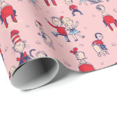 帽子をかぶった猫 | キッズパターン ラッピングペーパー (ロールコーナー)
