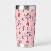 帽子をかぶった猫 | キッズパターン 保温保冷タンブラー (正面)