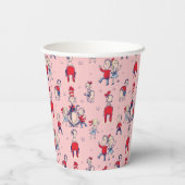 帽子をかぶった猫 | キッズパターン 紙コップ (裏面)