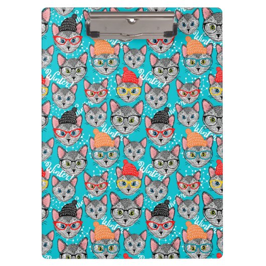 帽子をかぶった猫 クリップボード (正面)