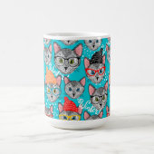 帽子をかぶった猫 コーヒーマグカップ (中央)