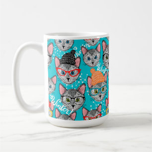 帽子をかぶった猫 コーヒーマグカップ