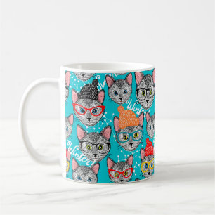 帽子をかぶった猫 コーヒーマグカップ