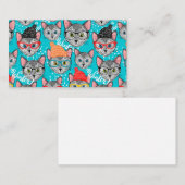 帽子をかぶった猫 コーリングカード (正面/裏面)