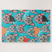 帽子をかぶった猫 ジグソーパズル (横)